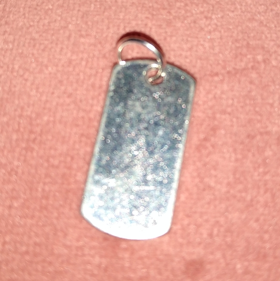 Silver Mini Dog Tag Shaped Joy Charm Necklace Bracelet Inspiration Word Pendant - Picture 6 of 6